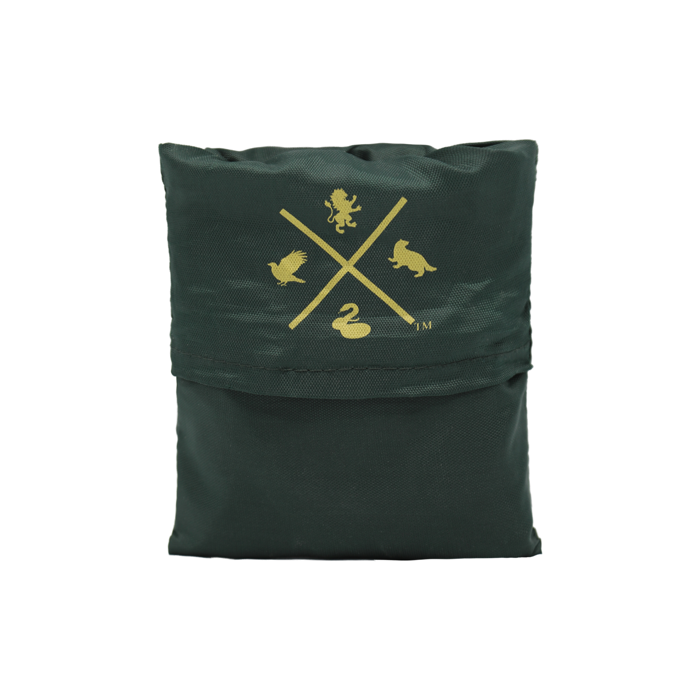Green bag with gold Harry Potter Shop logo