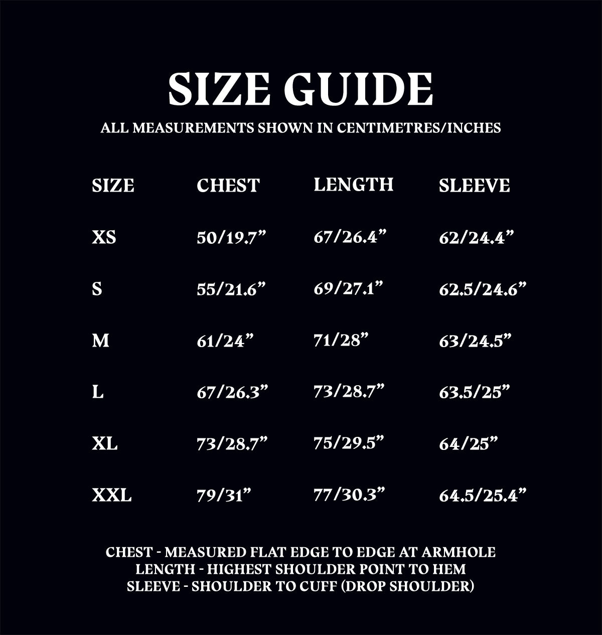 Christmas Hoodie Size Guide