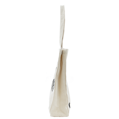 Beige tote bag with a strap