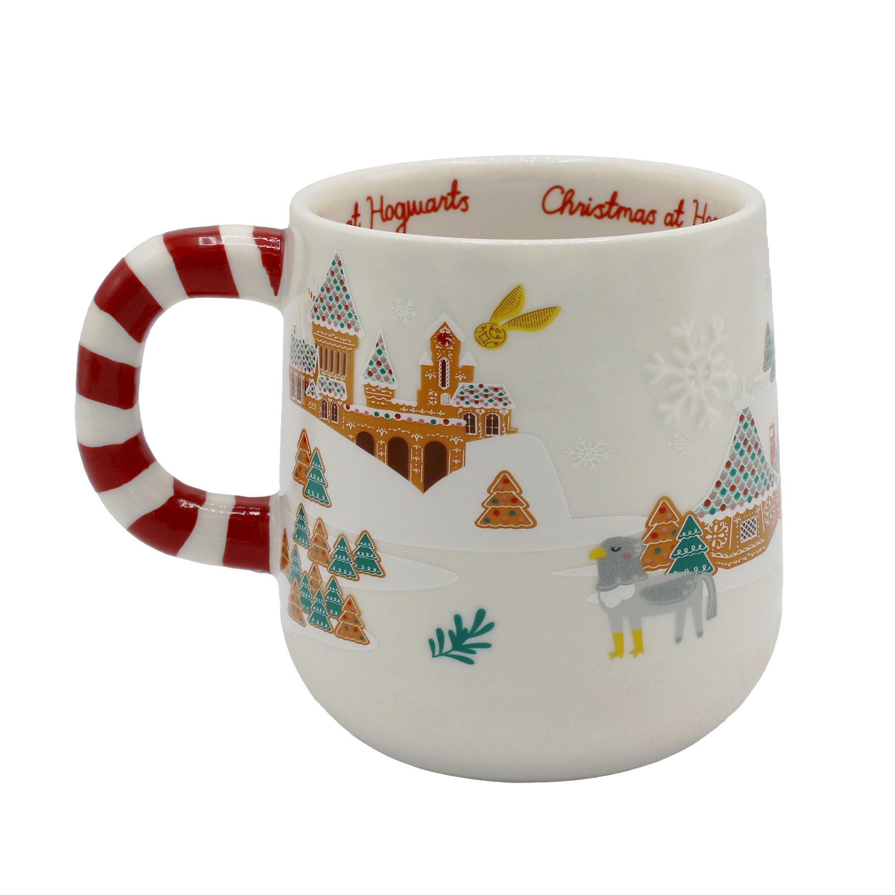 Scenic Hogwarts Christmas Mug