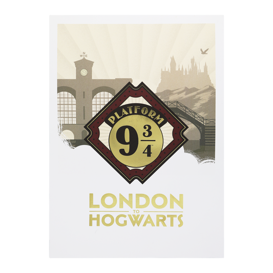 London to Hogwarts Print