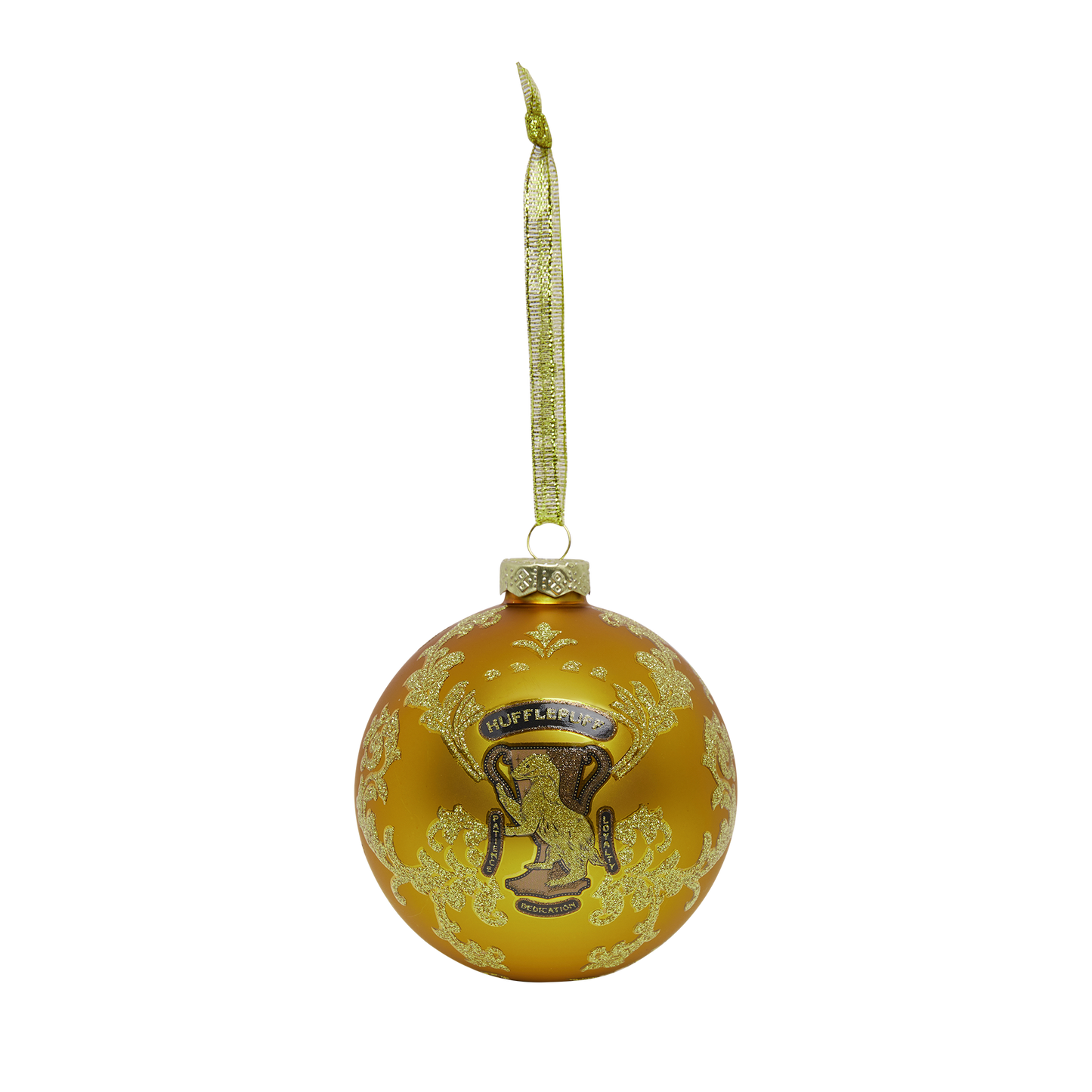 Hufflepuff Glitter Ornament