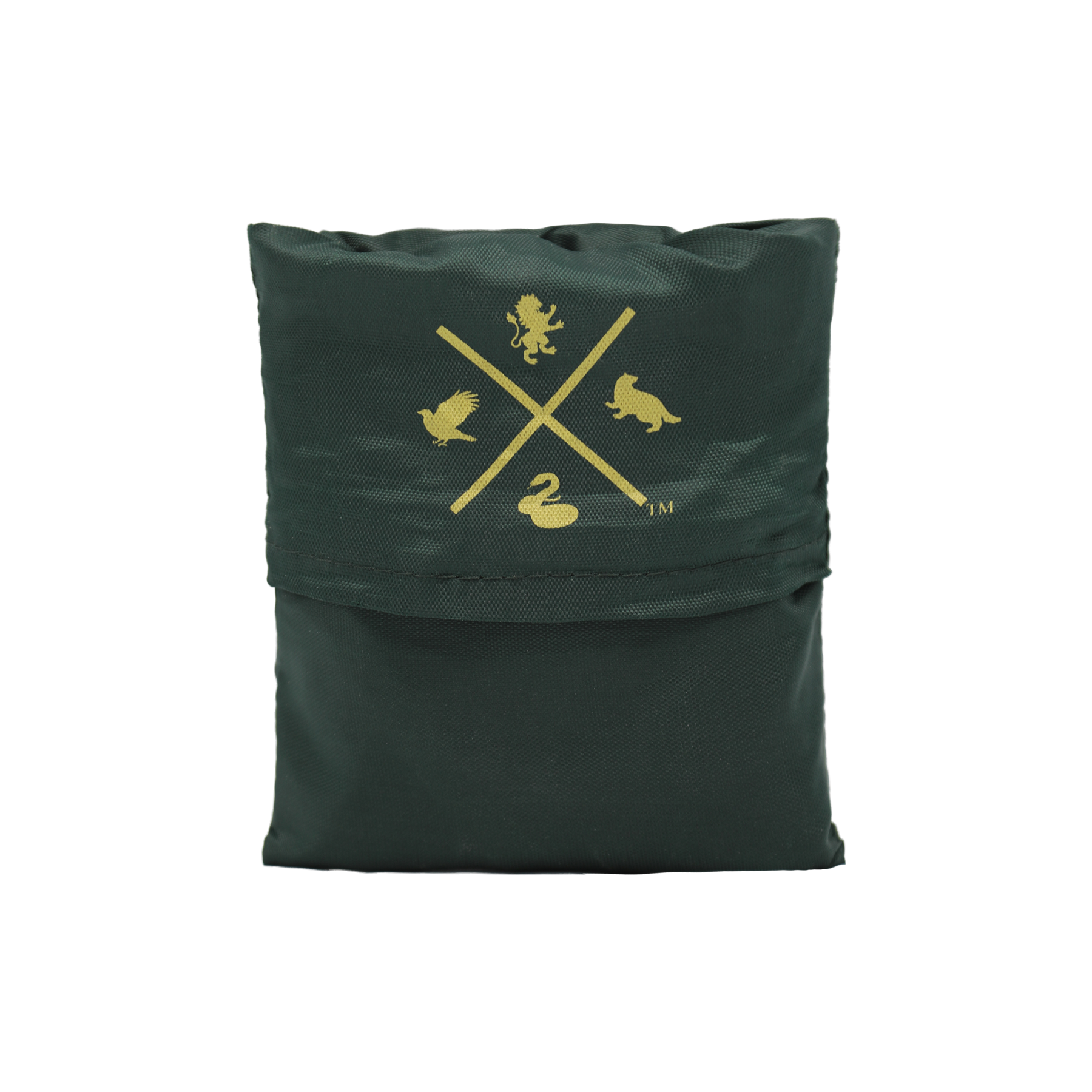 Green bag with gold Harry Potter Shop logo