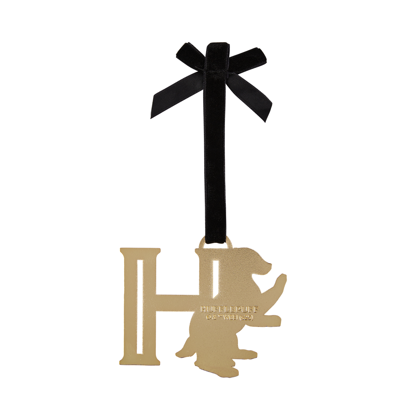 Hufflepuff 'H' Metal Ornament