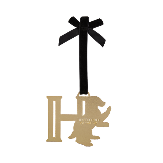 Hufflepuff 'H' Metal Ornament