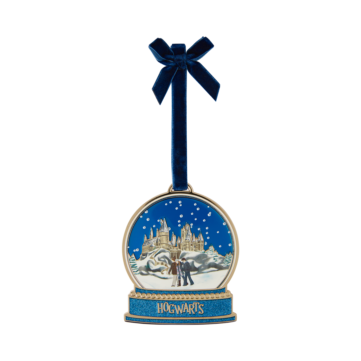 Hogwarts Trio Metal Snow Globe Ornament