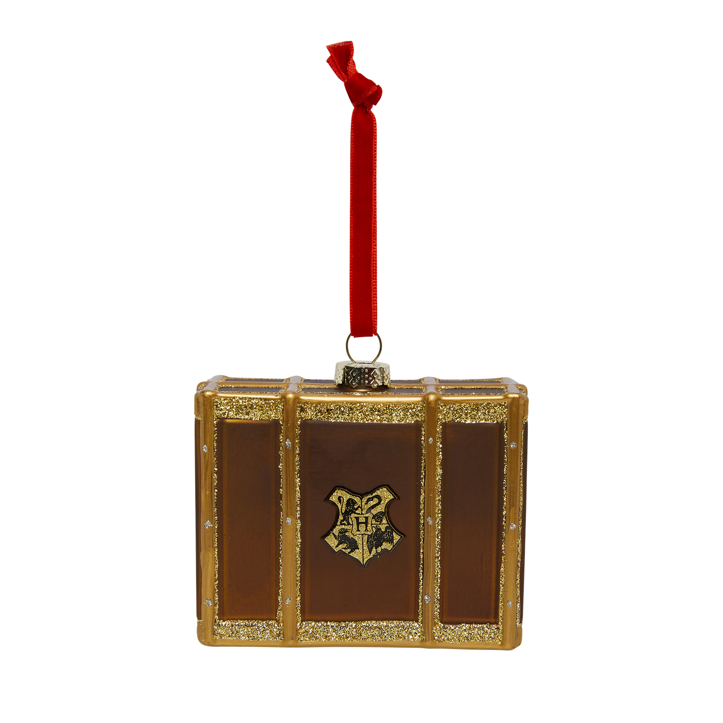 Hogwarts Trunk Glass Ornament