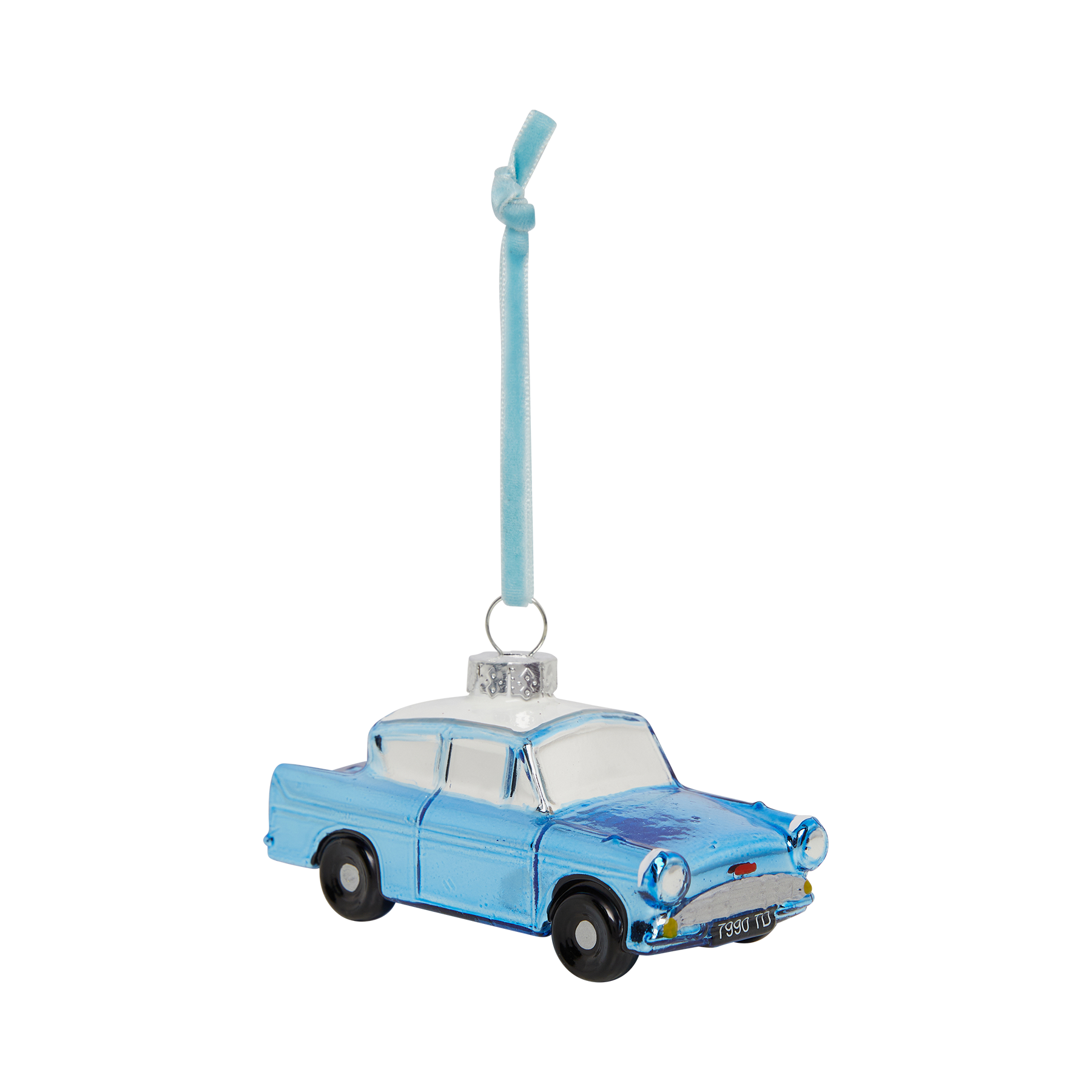 Ford Anglia Glass Ornament