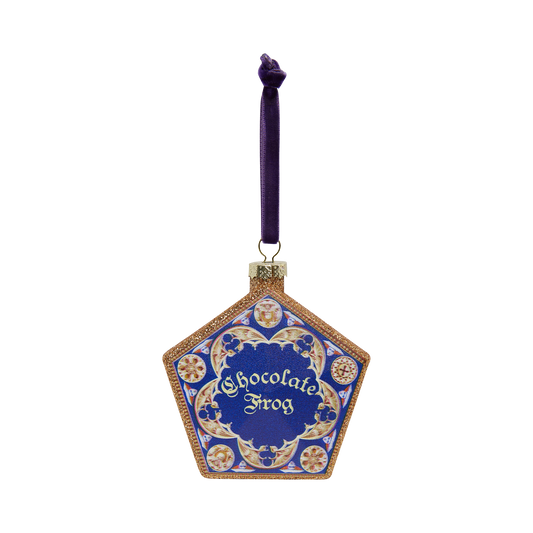 Chocolate Frog Glass Ornament