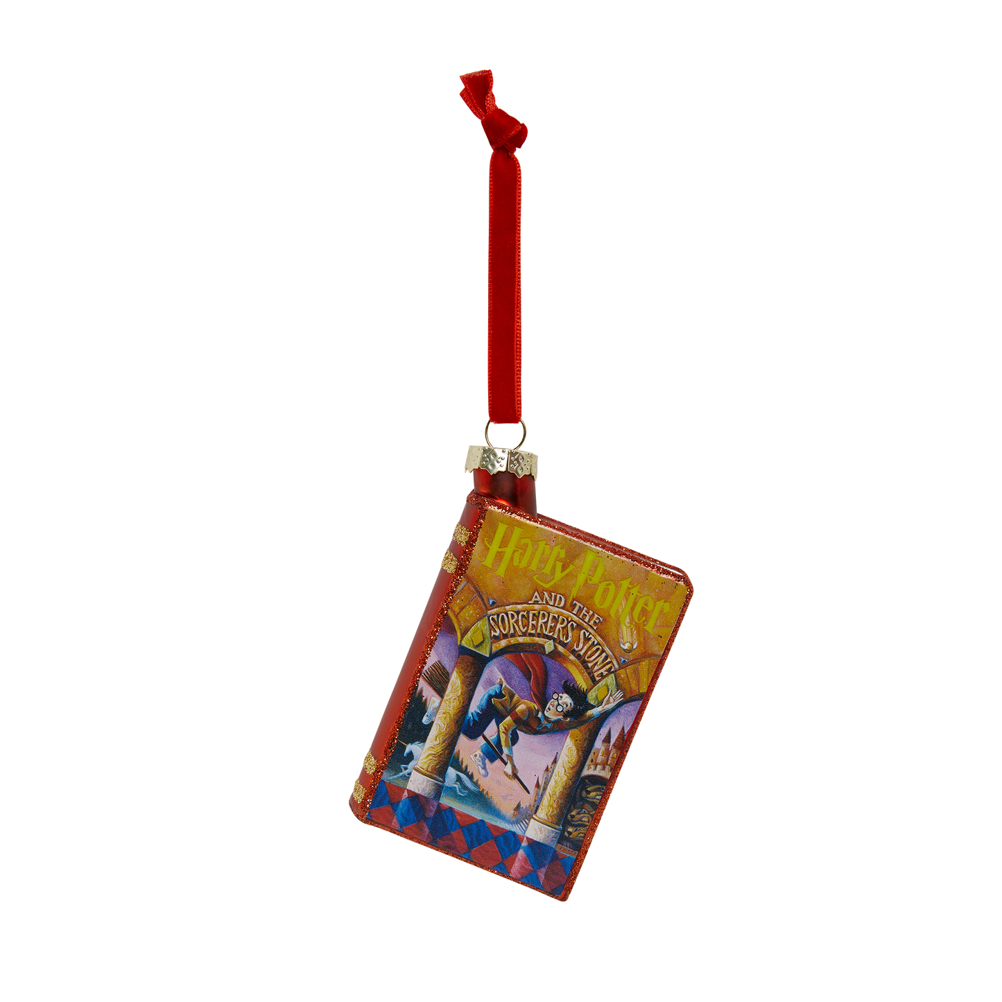Harry Potter Book Cover Glass Ornament
