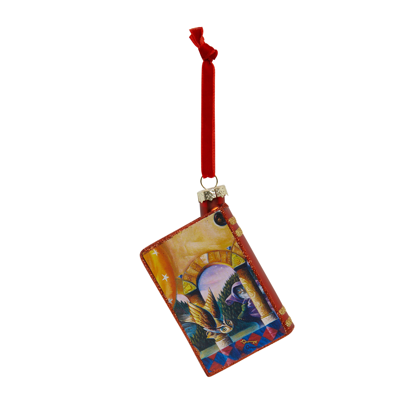 Harry Potter Book Cover Glass Ornament