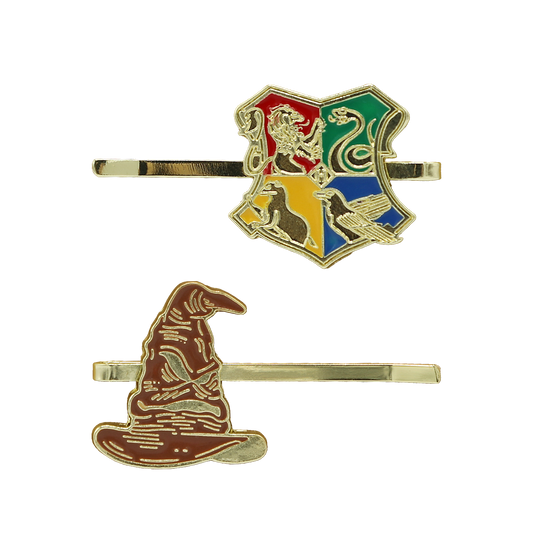 Hogwarts Crest Hair Clips 2-pack