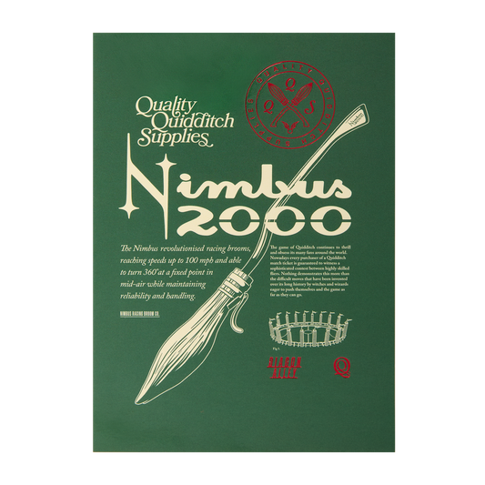 Nimbus 2000 Foiled Postcard