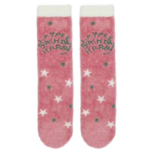 Happee Birthdae Cozy Socks