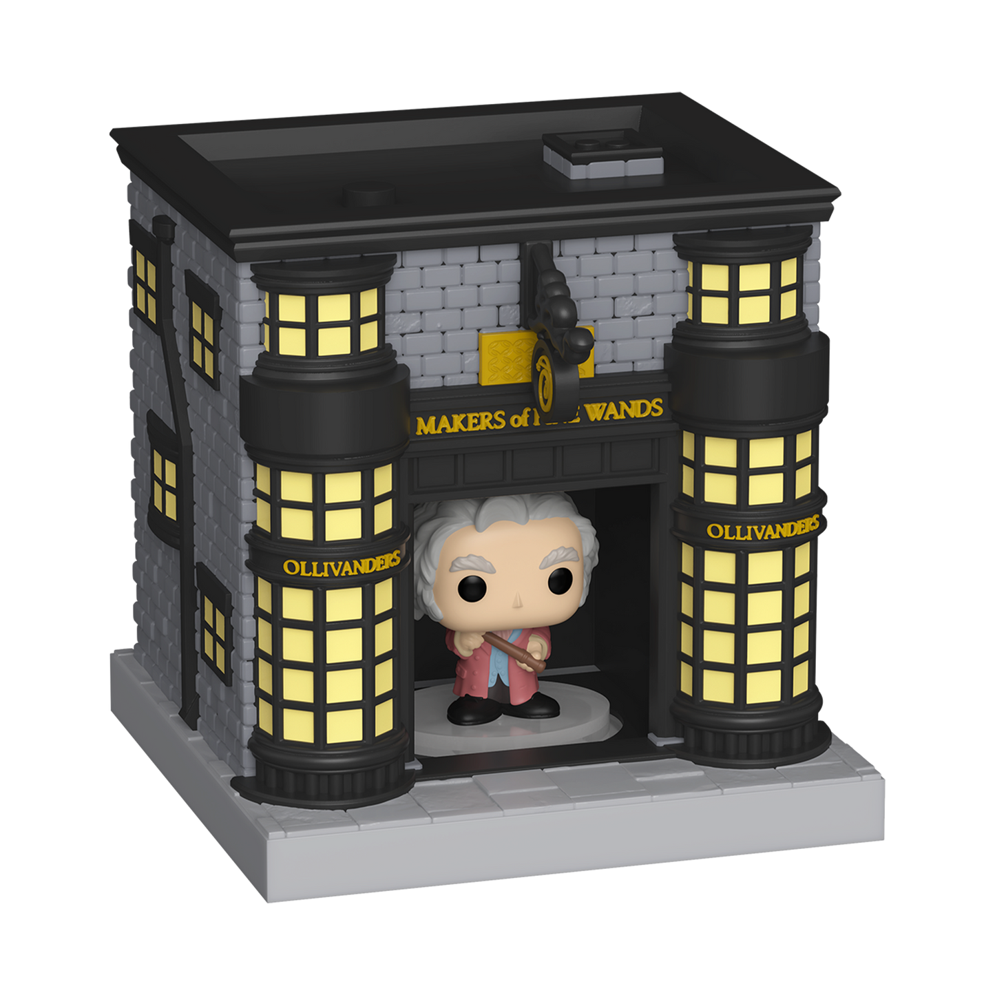 Ollivanders Wand Shop Funko Pop! with Garrick Ollivander character inside