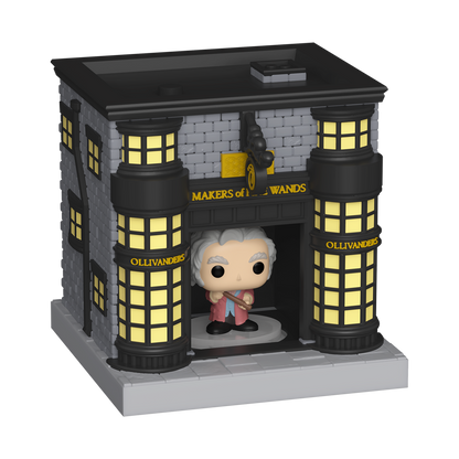 Ollivanders Wand Shop Funko Pop! with Garrick Ollivander character inside