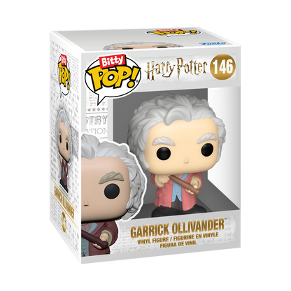 Funko Pop! vinyl figure packaging of Garrick Ollivander from Harry Potter series