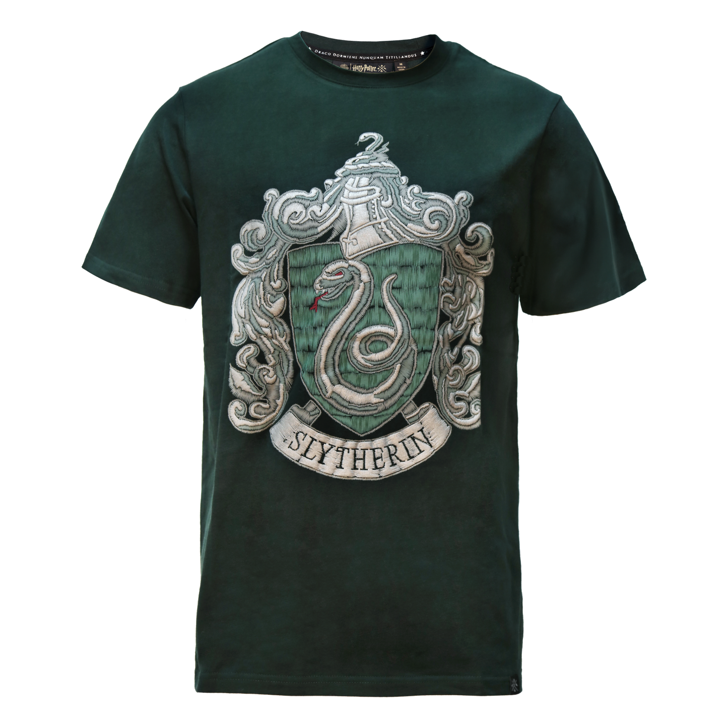 Slytherin Embroidery Print T-Shirt