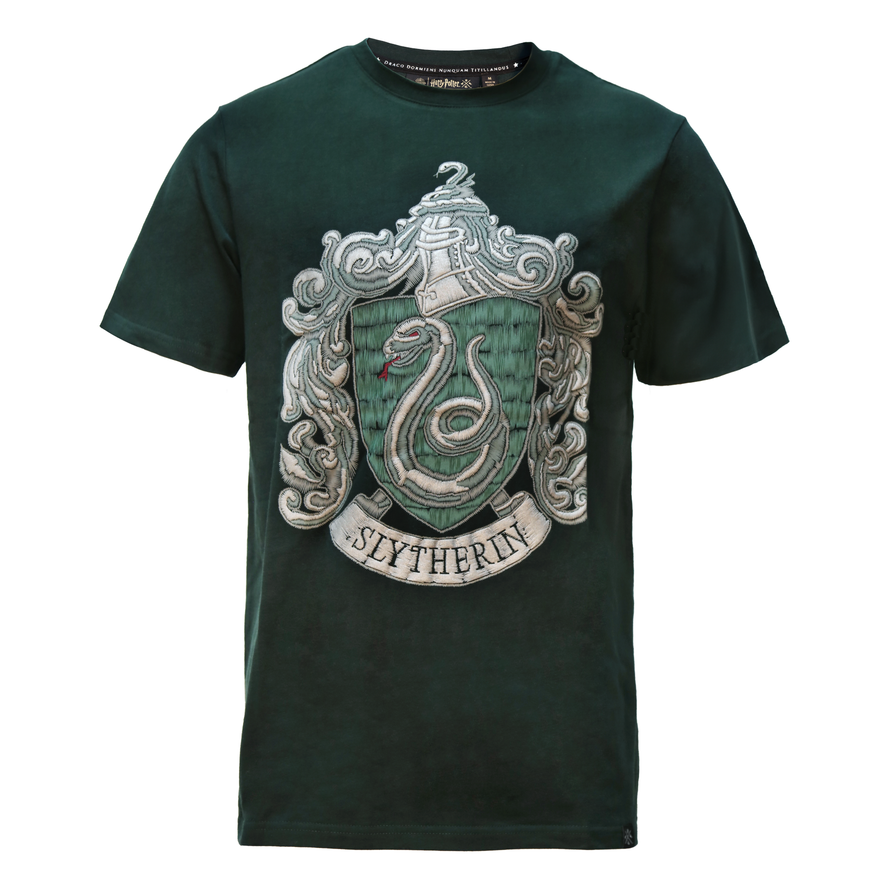 Slytherin Embroidery Print T-Shirt