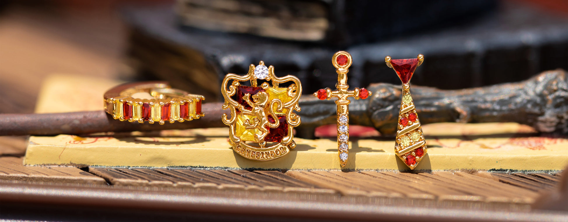 Girls Crew Gryffindor House Earring Set