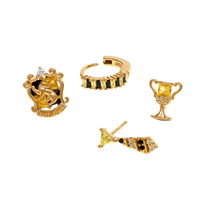 Girls Crew Hufflepuff House Earring Set