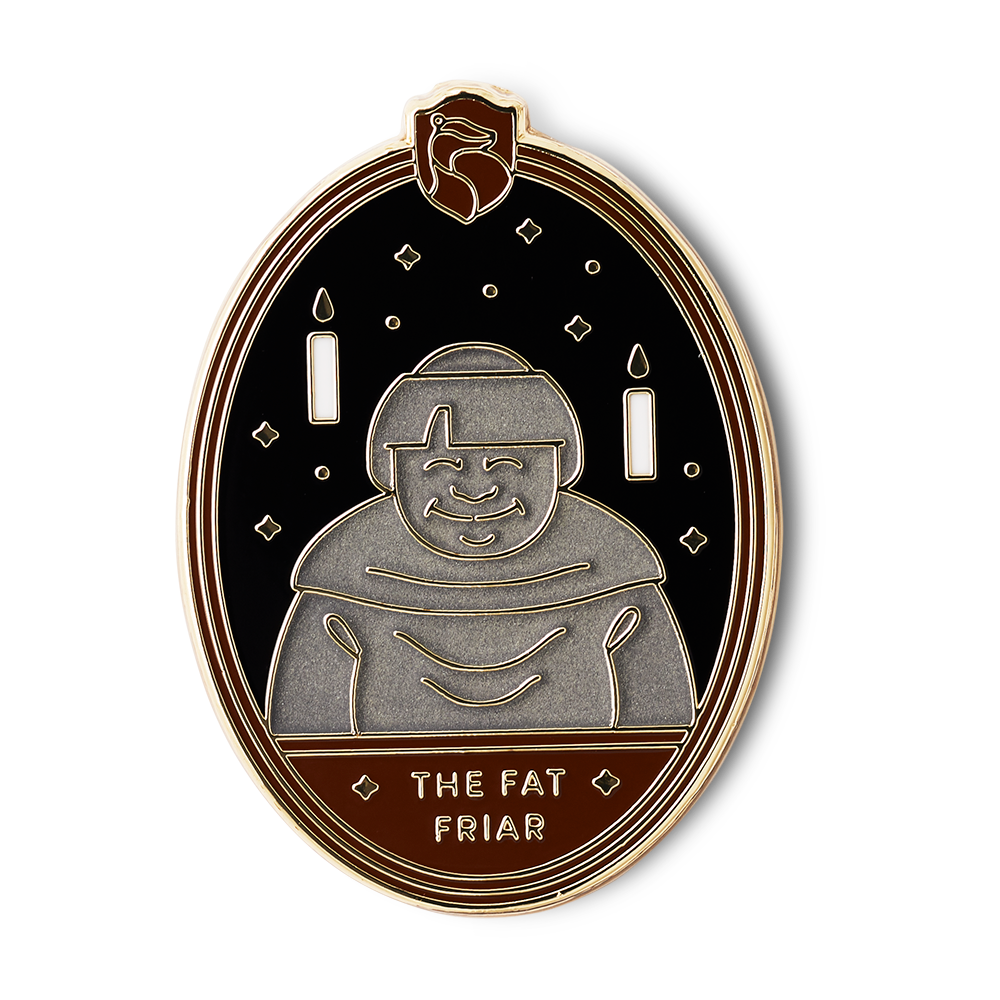 The Fat Friar Enamel Pin