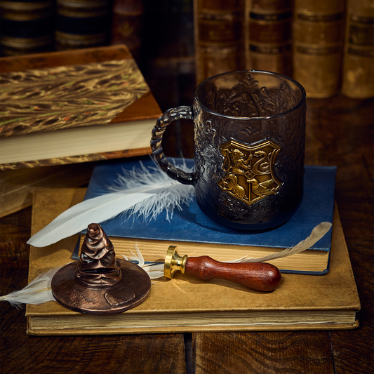 Hogwarts Crest Glass Mug