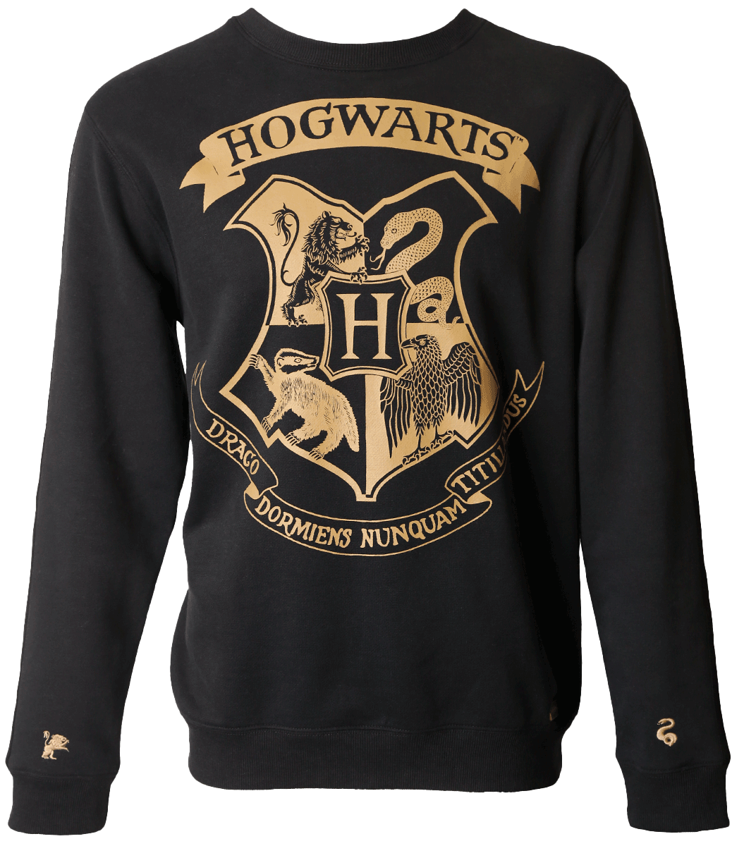 Hogwarts Striped Sleeve Sweatshirt