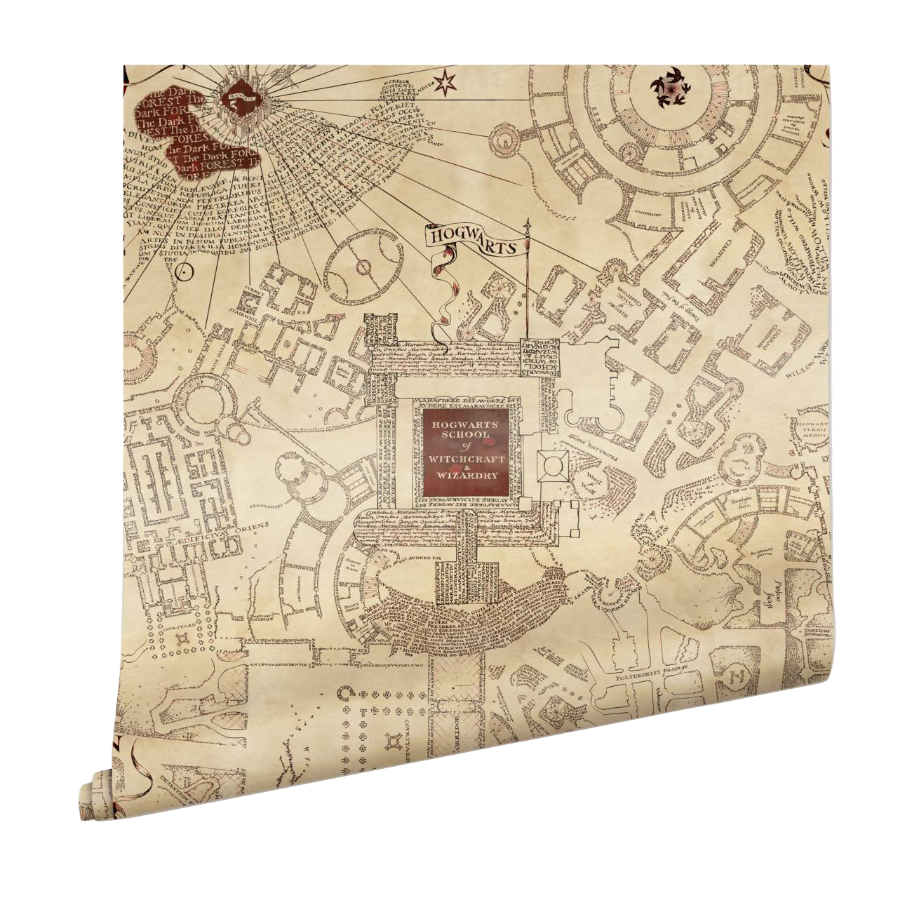 Marauder's Map MinaLima Wallpaper