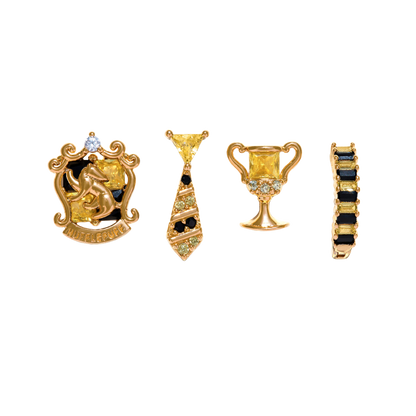 Girls Crew Hufflepuff House Earring Set