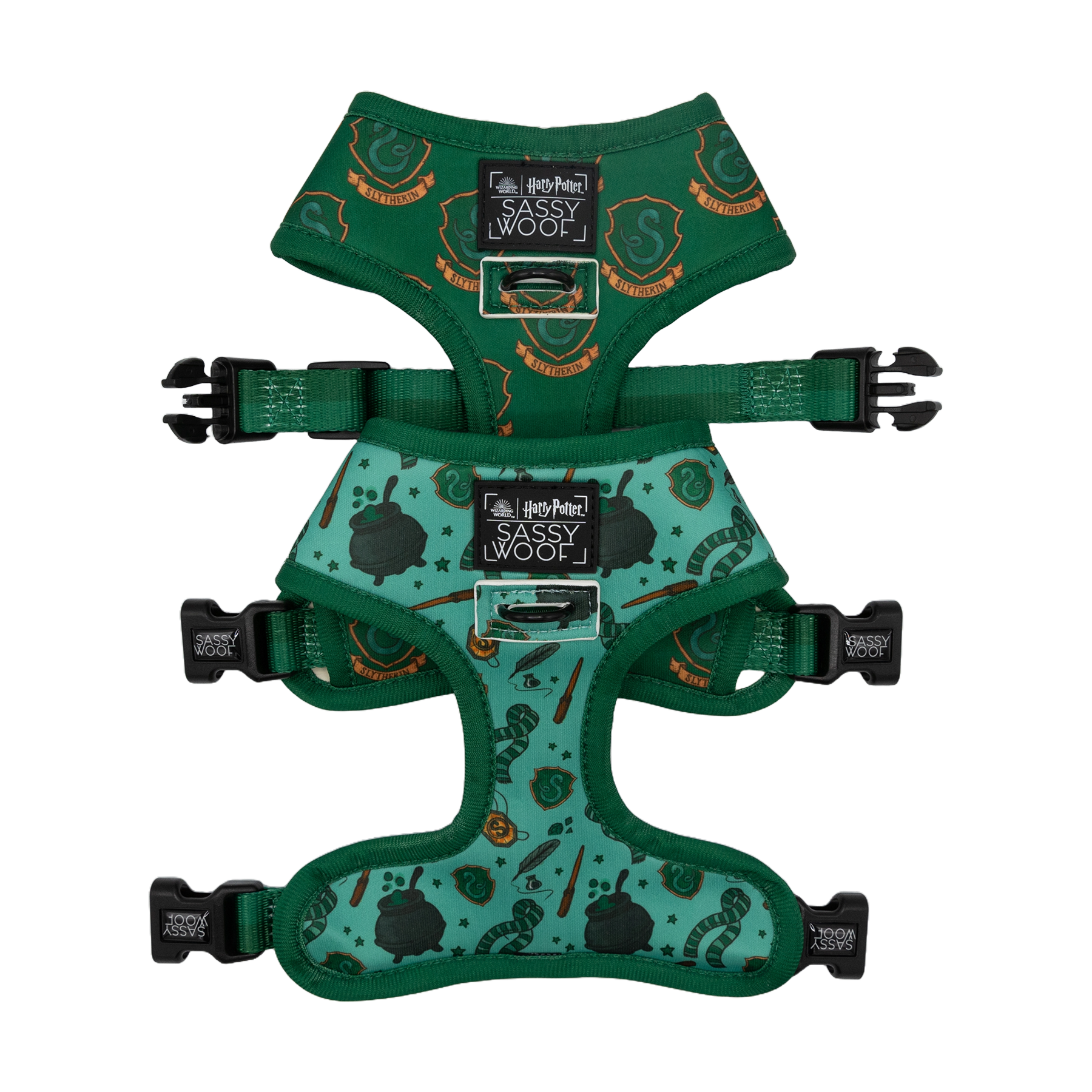 Slytherin Pet Harness - Sassy Woof