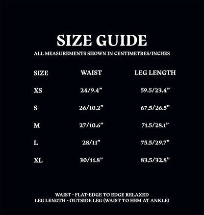 Kids Pajama Bottoms Size Guide