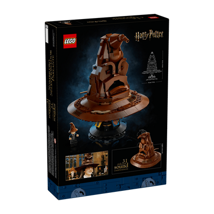 LEGO Harry Potter set packaging with detailed design on a white background