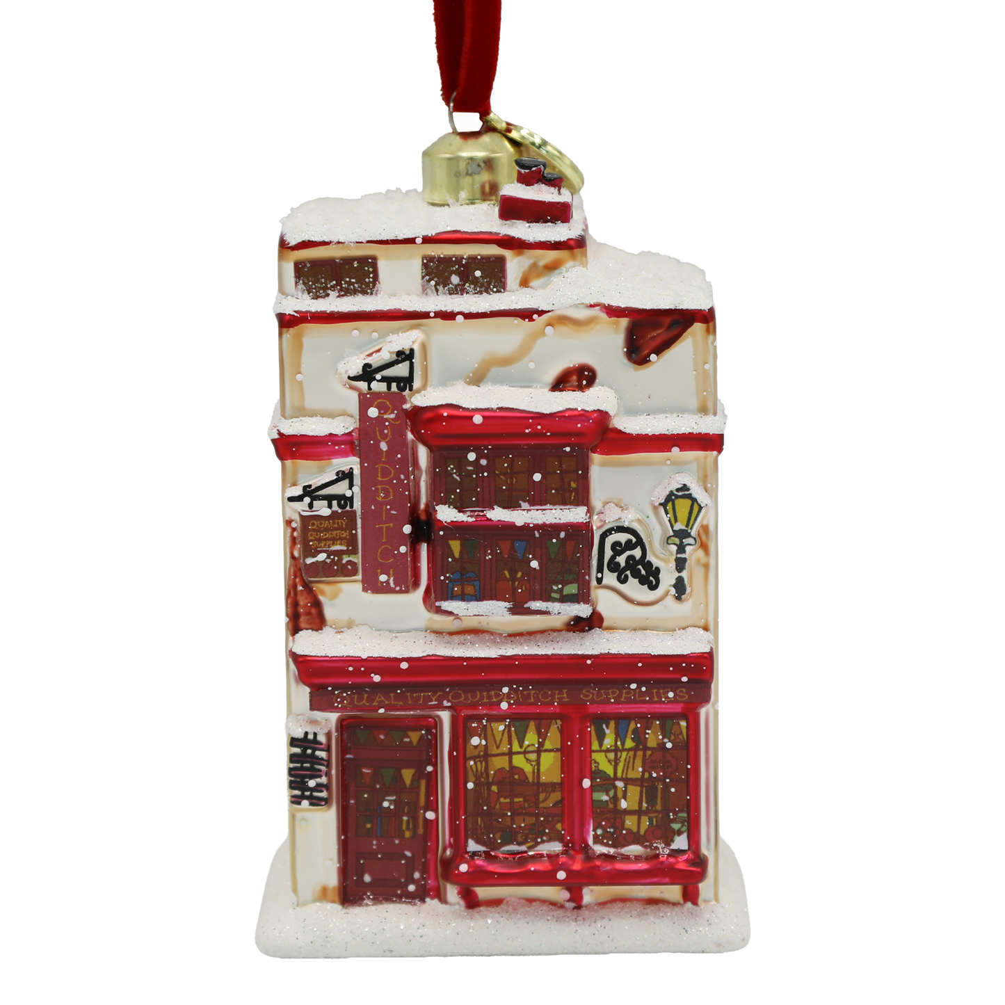 Quality Quidditch Supplies Glass Ornament
