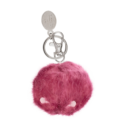 Pink Pygmy Puff Keyring