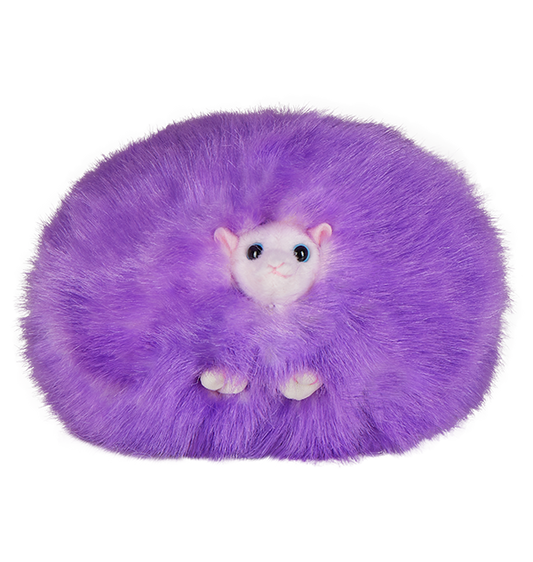 Purple Pygmy Puff Plush with Sound