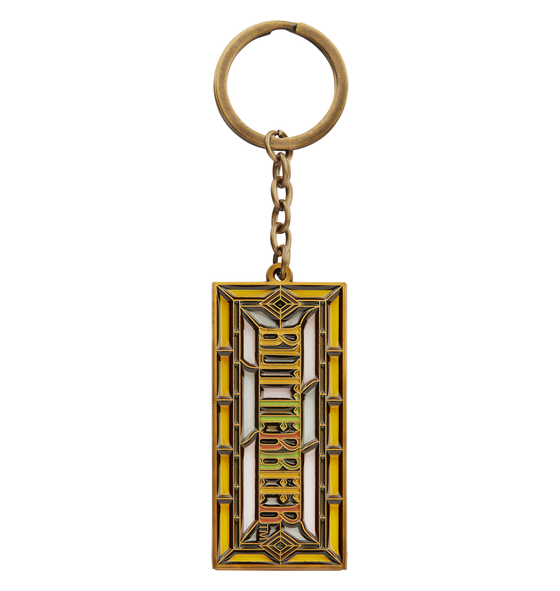 Butterbeer Stained Glass Keyring