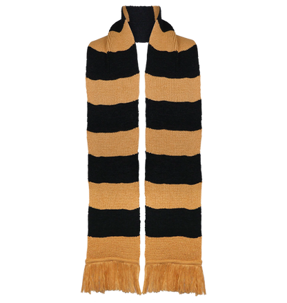 Hufflepuff Wide Stripe Scarf by Lochaven