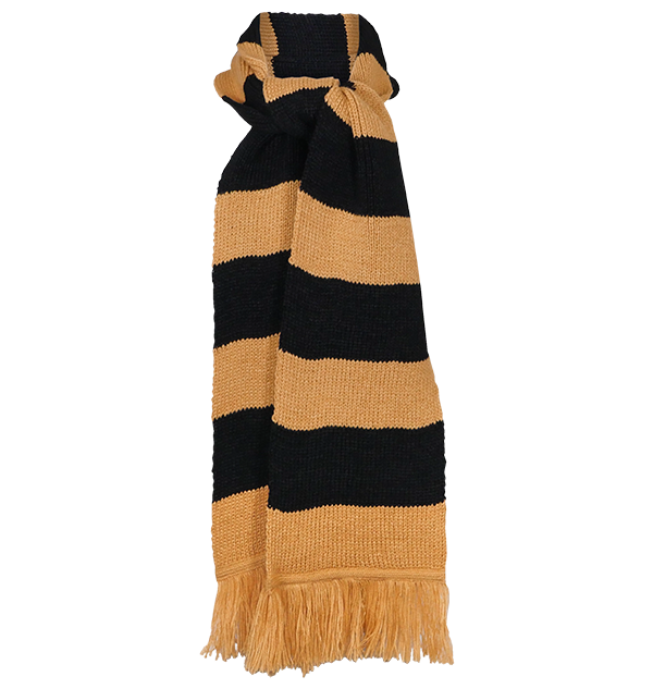 Hufflepuff Wide Stripe Scarf by Lochaven