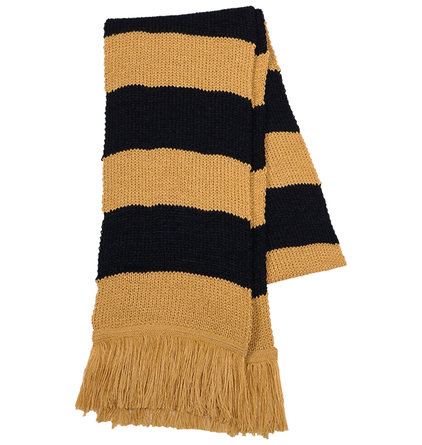 Hufflepuff Wide Stripe Scarf by Lochaven