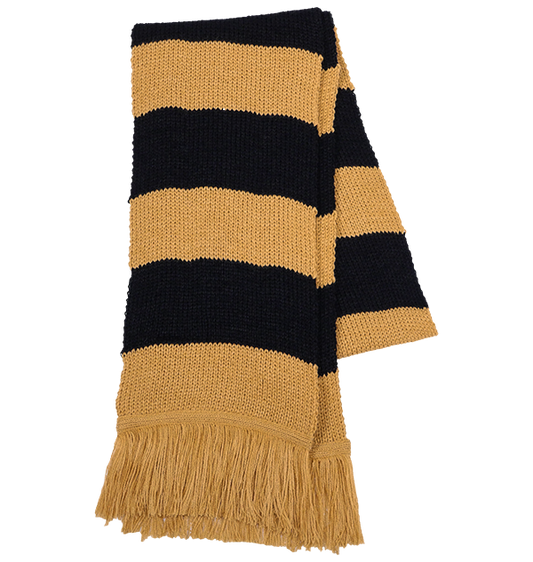 Hufflepuff Wide Stripe Scarf by Lochaven